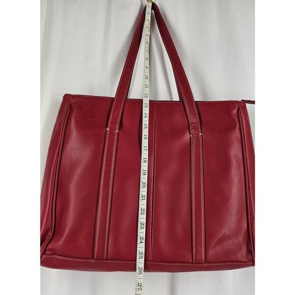 BUXTON RED CARRYALL OR LAPTOP TOTE BAG - STYLISH AND FUNCTIONAL - Picture 8 of 14